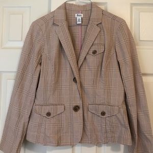 Plaid, fitted G.H. Bass & Co jacket